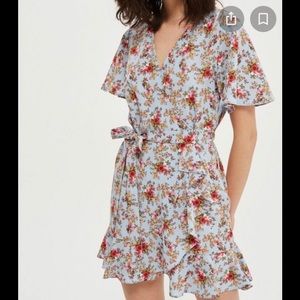 TOPSHOP floral wrap dress - so good for spring!!!!